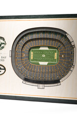 YOU THE FAN Green Bay Packers 5-Layer 3D StadiumView Wall Art