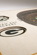 YOU THE FAN Green Bay Packers 5-Layer 3D StadiumView Wall Art