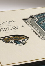 YOU THE FAN Jacksonville Jaguars 5-Layer 3D StadiumView Wall Art