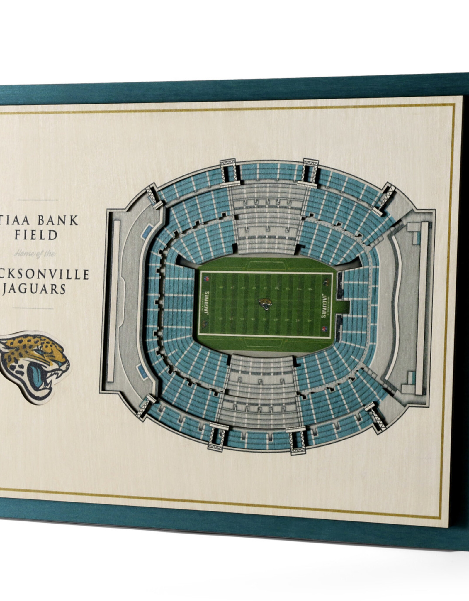 YOU THE FAN Jacksonville Jaguars 5-Layer 3D StadiumView Wall Art