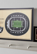 YOU THE FAN Las Vegas Raiders 5-Layer 3D StadiumView Wall Art