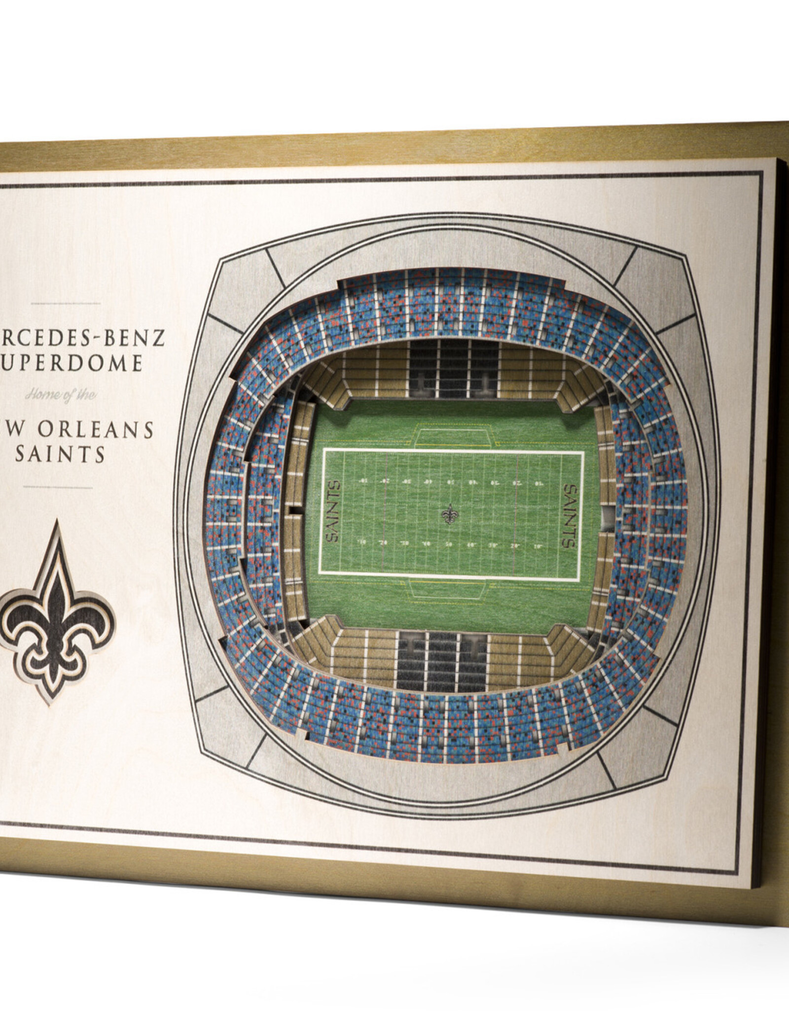 YOU THE FAN New Orleans Saints 5-Layer 3D StadiumView Wall Art