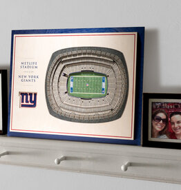 YOU THE FAN New York Giants 5-Layer 3D StadiumView Wall Art