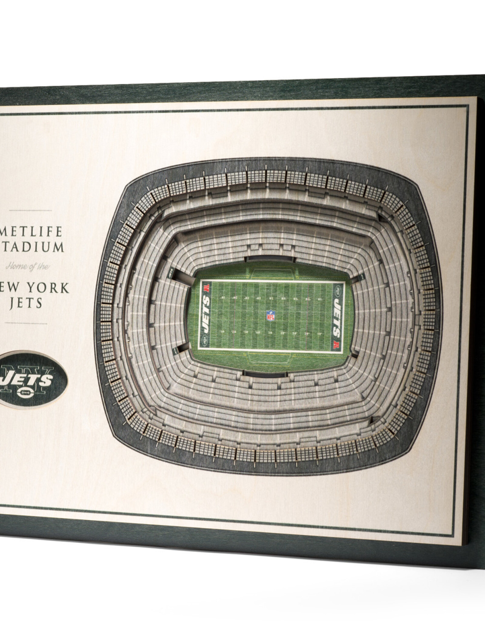 YOU THE FAN New York Jets 5-Layer 3D StadiumView Wall Art