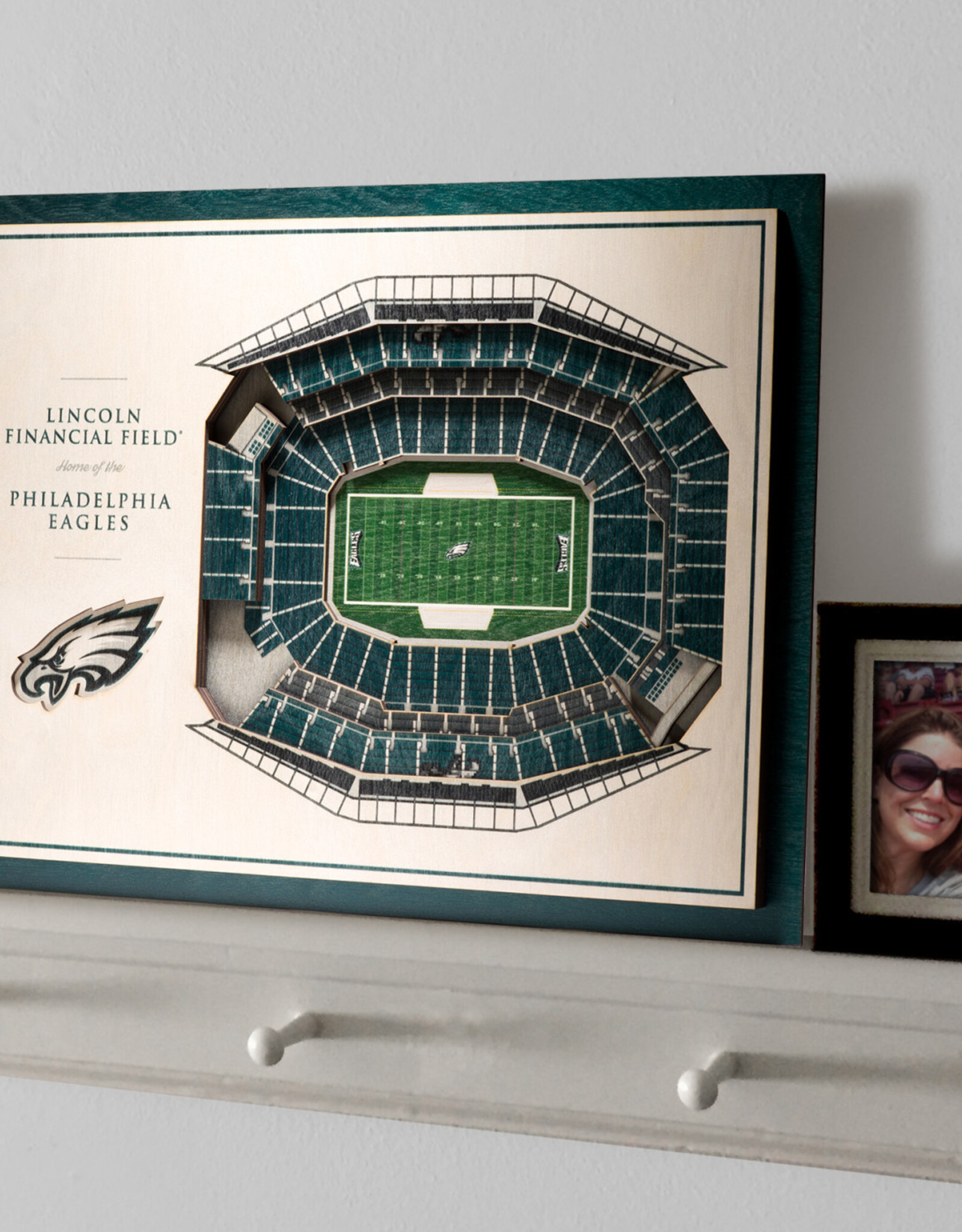 YOU THE FAN Philadelphia Eagles 5-Layer 3D StadiumView Wall Art