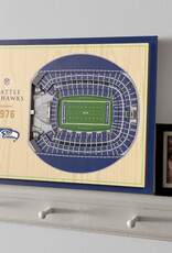 YOU THE FAN Seattle Seahawks 5-Layer 3D StadiumView Wall Art