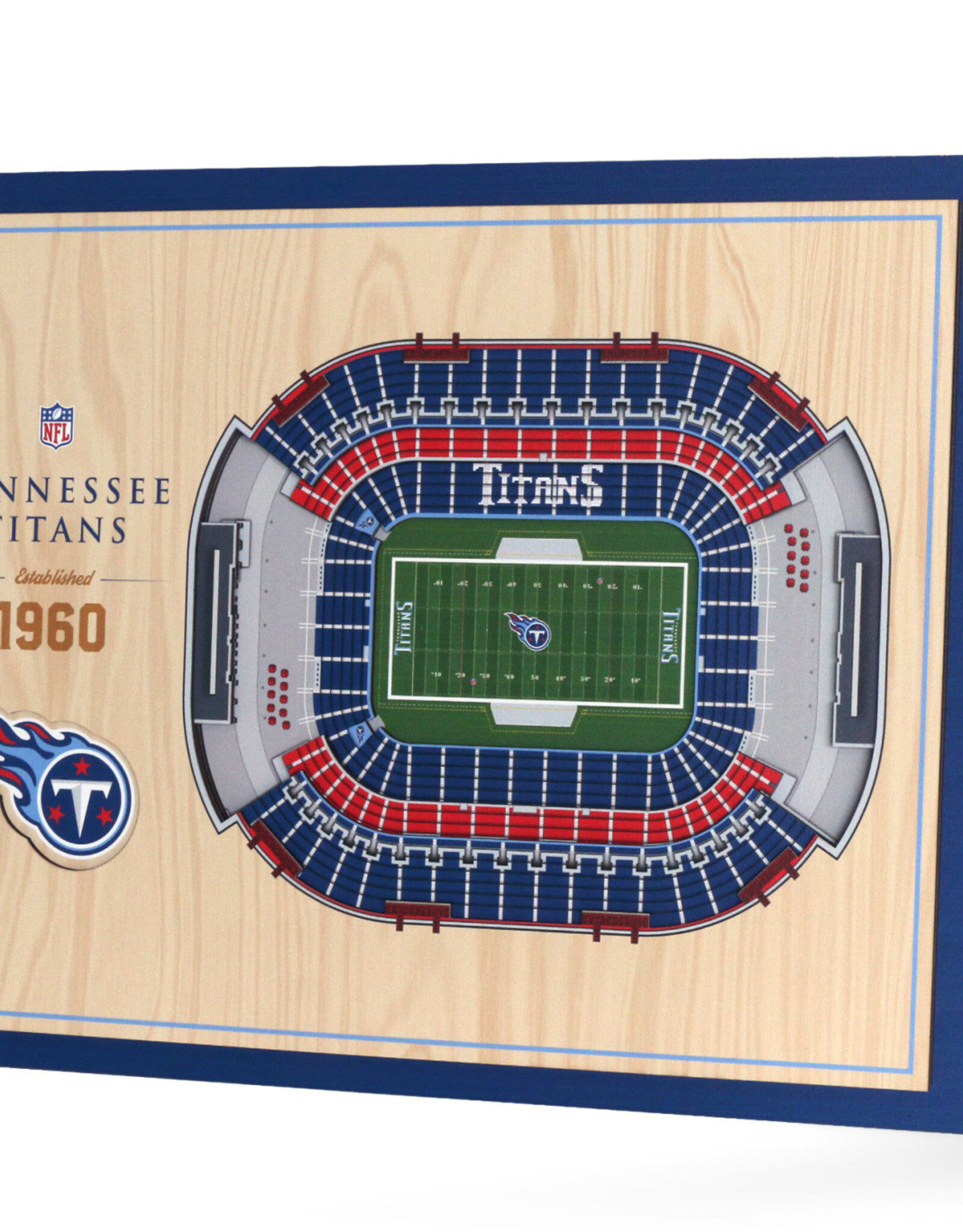 YOU THE FAN Tennessee Titans 5-Layer 3D StadiumView Wall Art