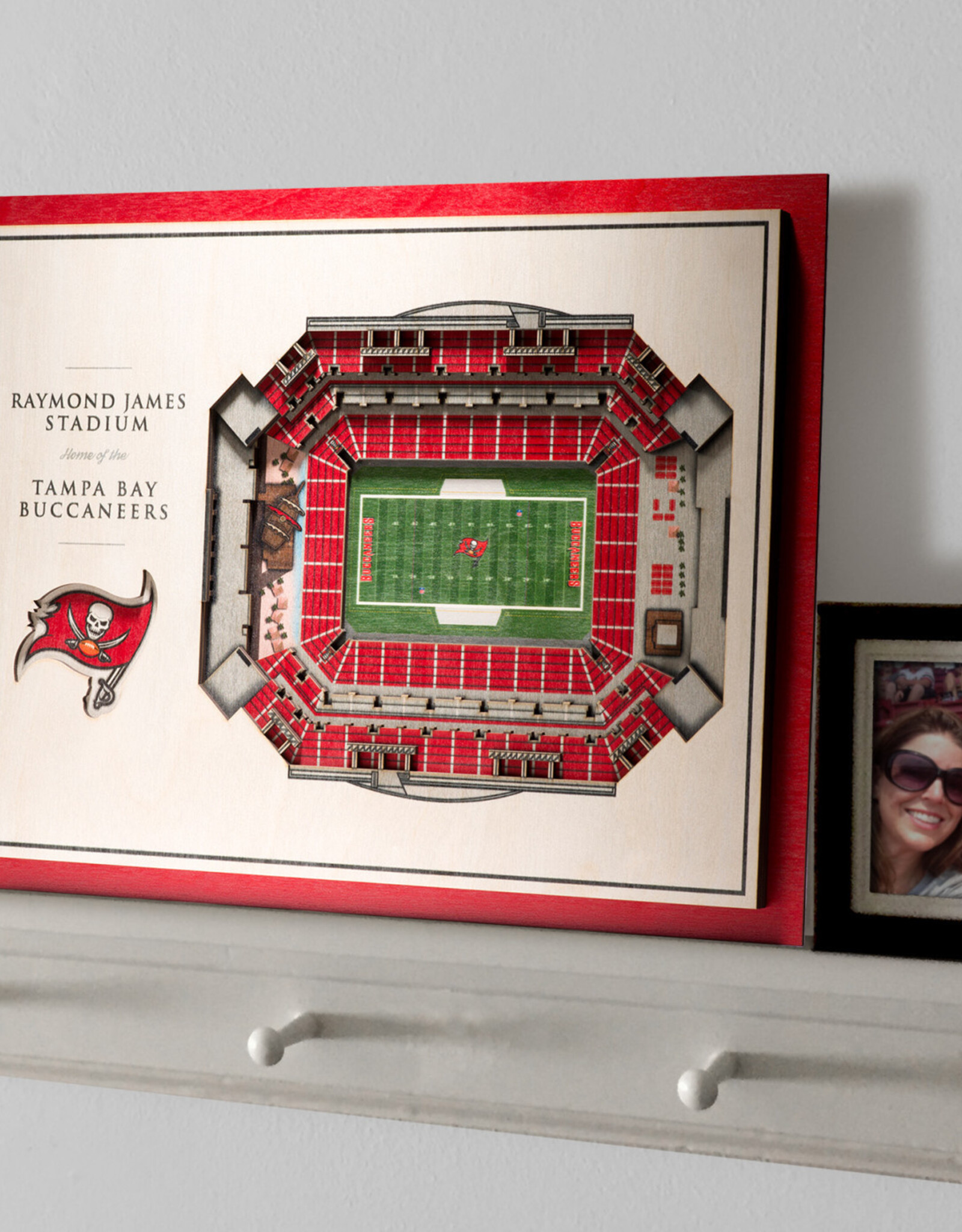 YOU THE FAN Tampa Bay Buccaneers 5-Layer 3D StadiumView Wall Art