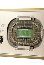 YOU THE FAN Notre Dame Fighting Irish 5-Layer 3D StadiumView Wall Art