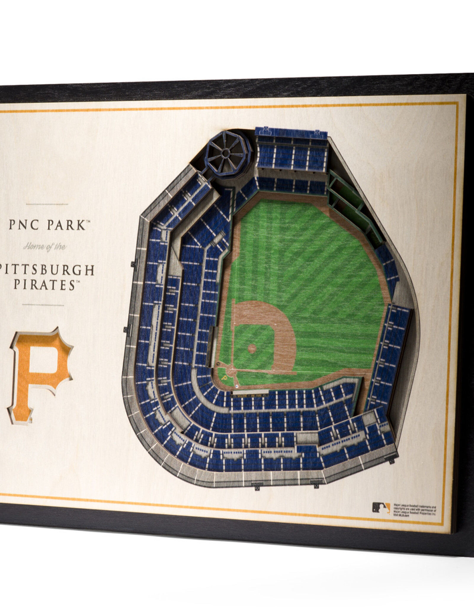YOU THE FAN Pittsburgh Pirates 5-Layer 3D StadiumView Wall Art