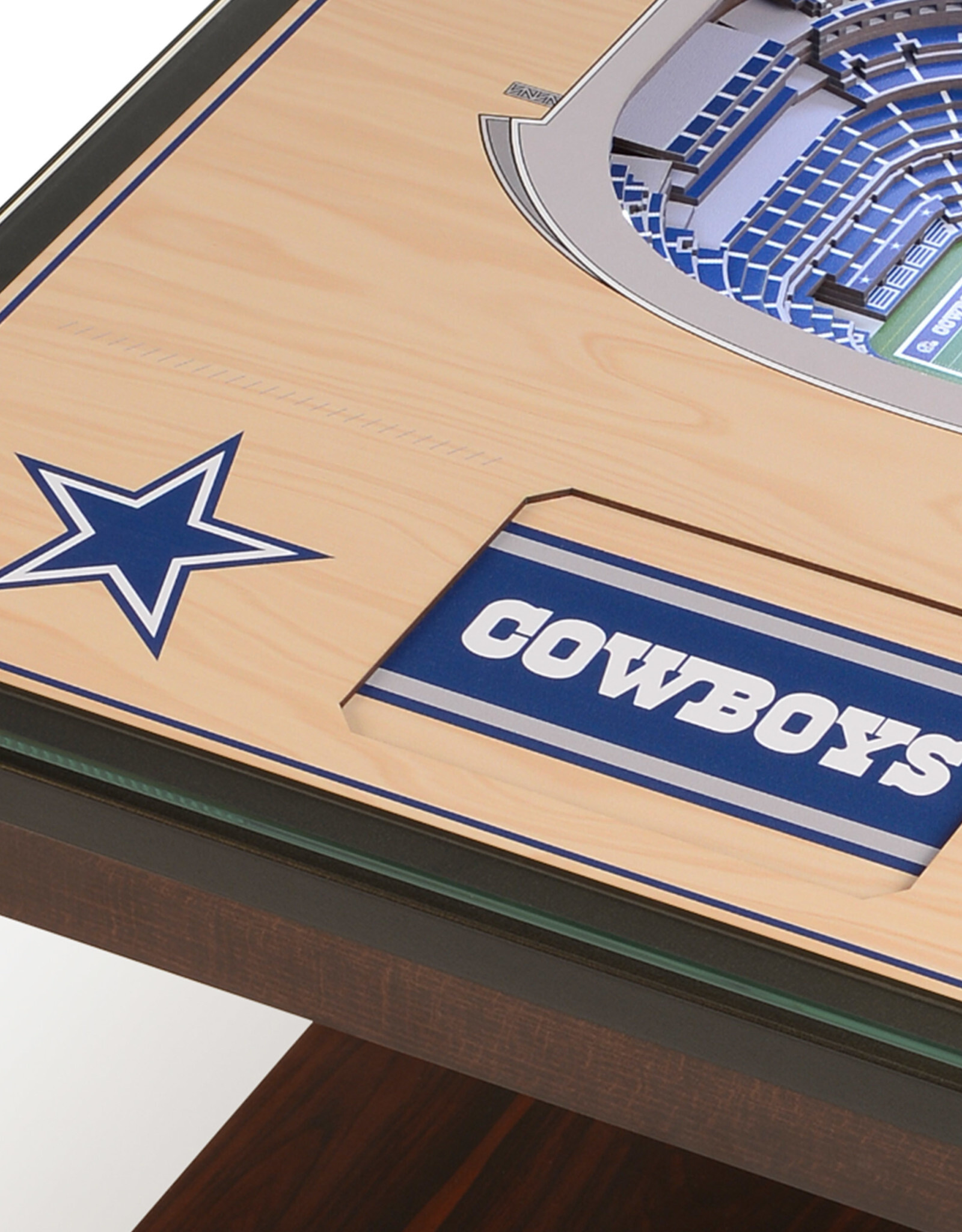 YOU THE FAN Dallas Cowboys 25-Layer LED StadiumView End Table