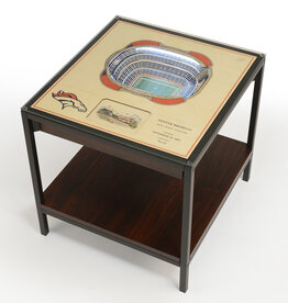 YOU THE FAN Denver Broncos 25-Layer LED StadiumView End Table