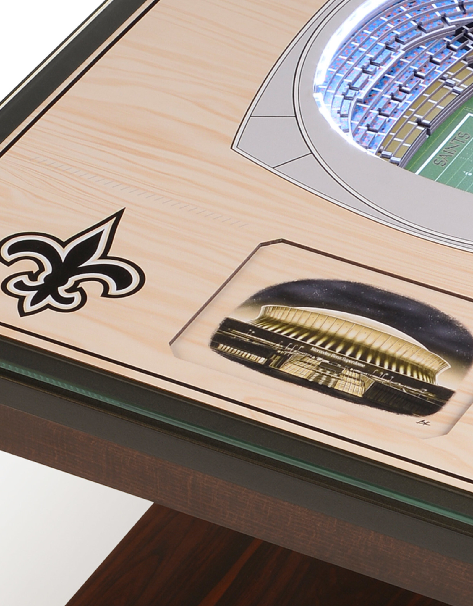 YOU THE FAN New Orleans Saints 25-Layer LED StadiumView End Table