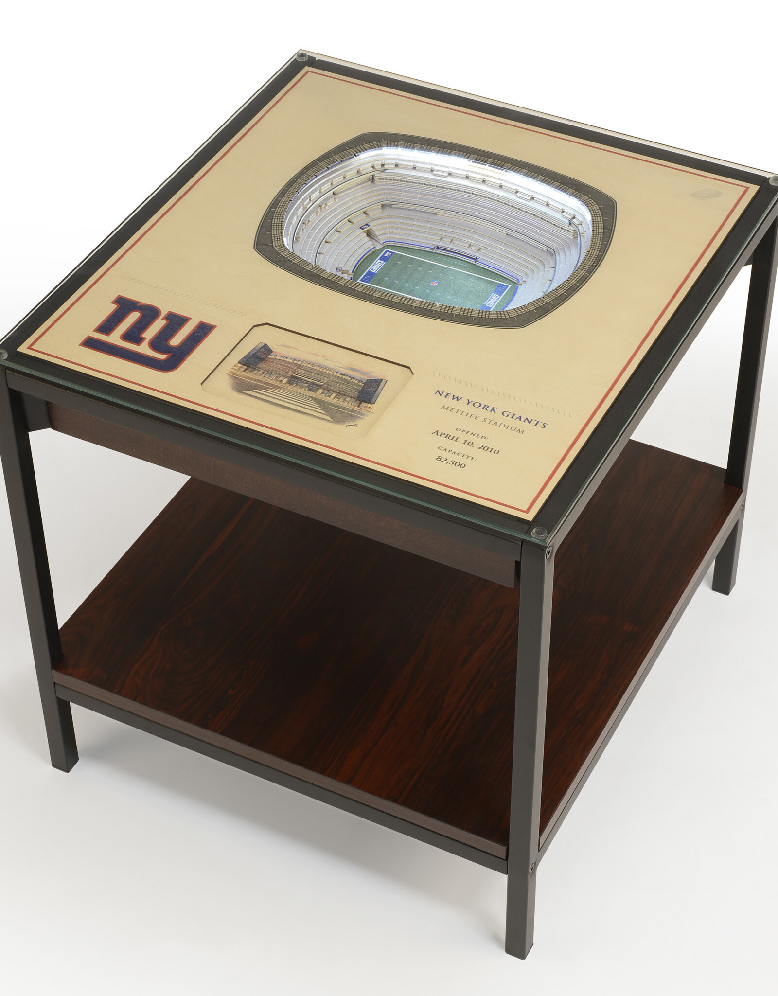 YOU THE FAN New York Giants 25-Layer LED StadiumView End Table