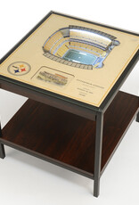 YOU THE FAN Pittsburgh Steelers 25-Layer LED StadiumView End Table