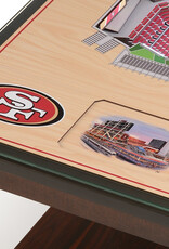 YOU THE FAN San Francisco 49ers 25-Layer LED StadiumView End Table