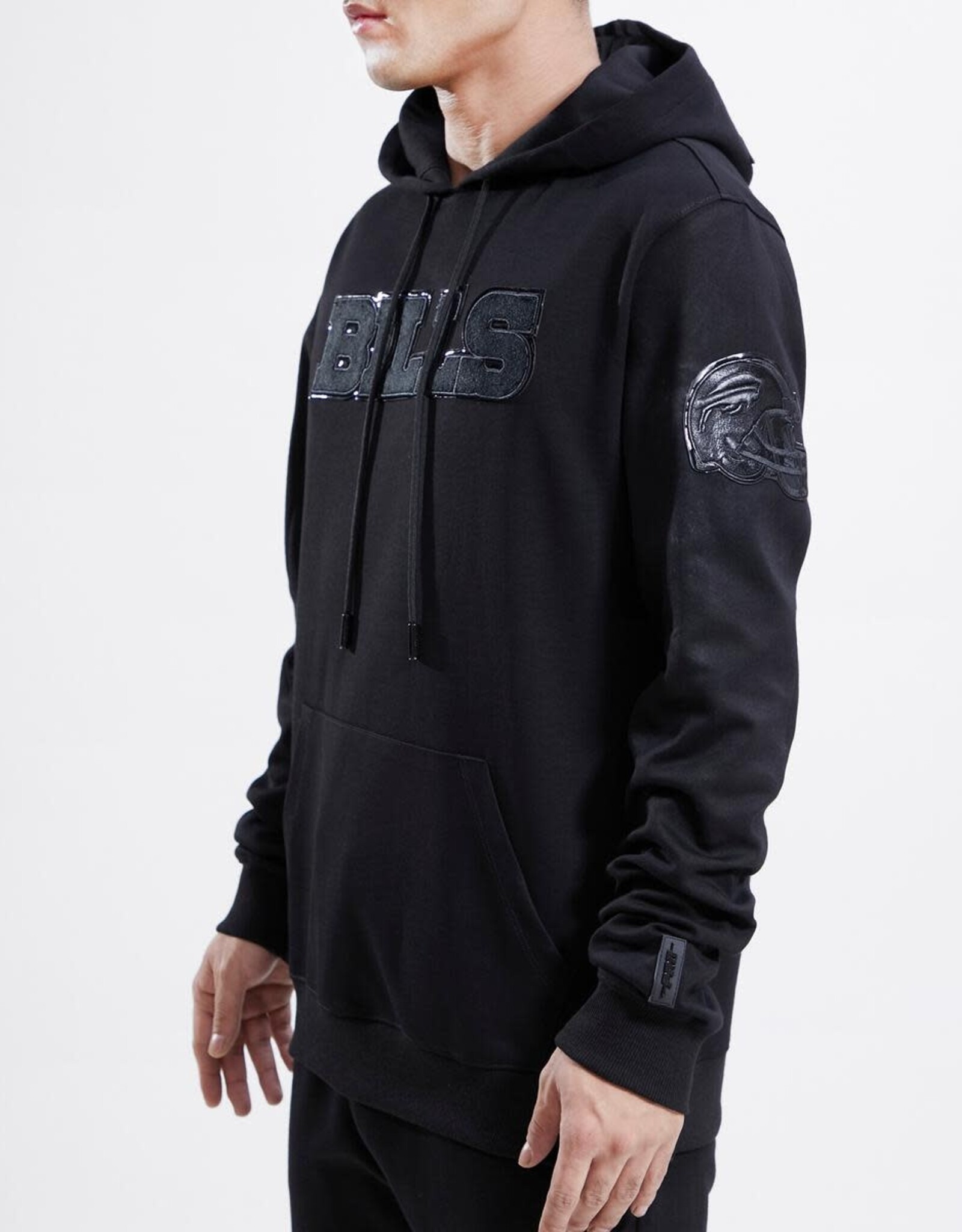 Pro Standard Buffalo Bills Men's Triple Black Logo Hoodie