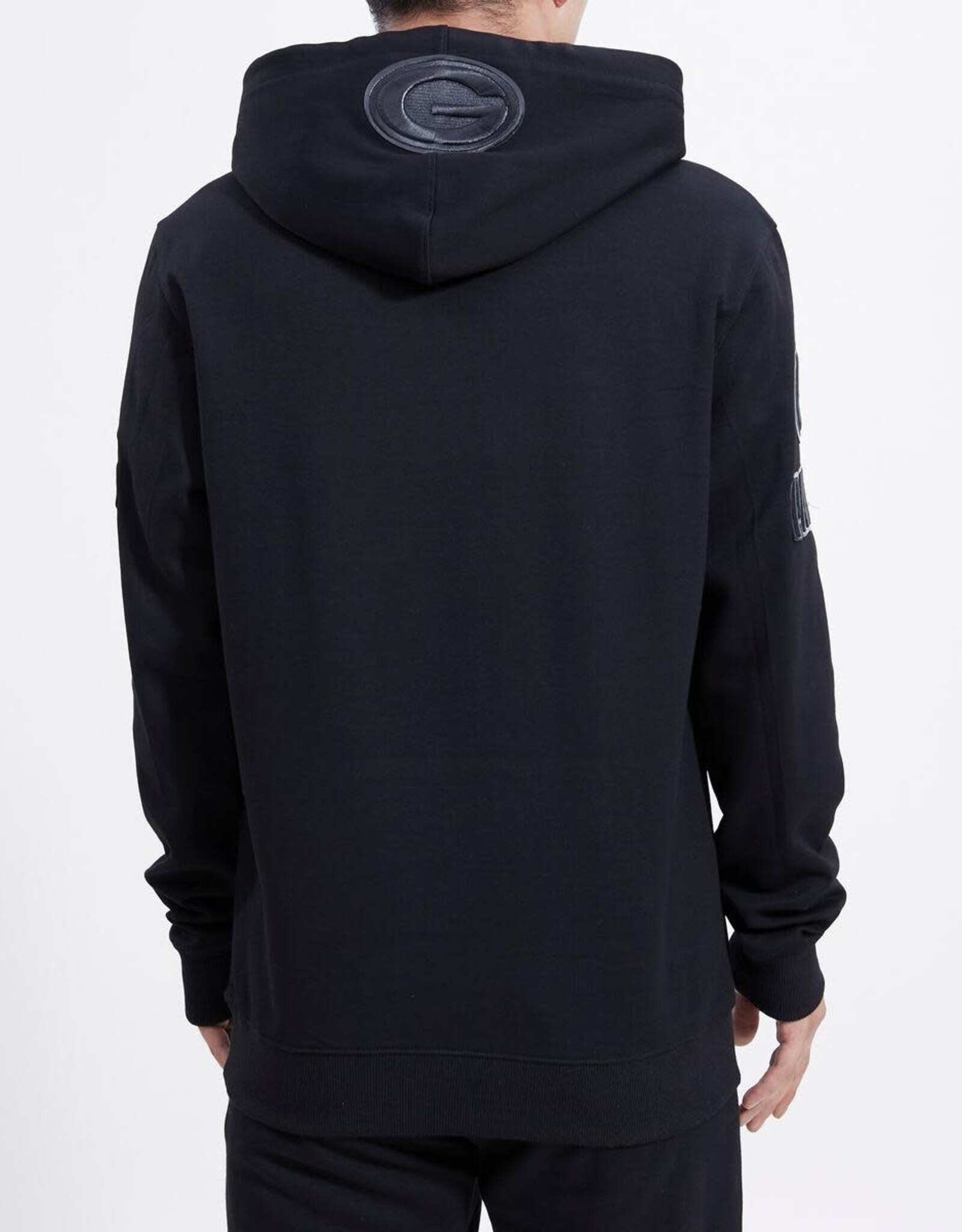 Pro Standard Green Bay Packers Men's Triple Black Logo Hoodie