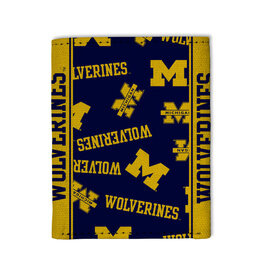 RICO INDUSTRIES Michigan Wolverines Canvas Trifold Wallet