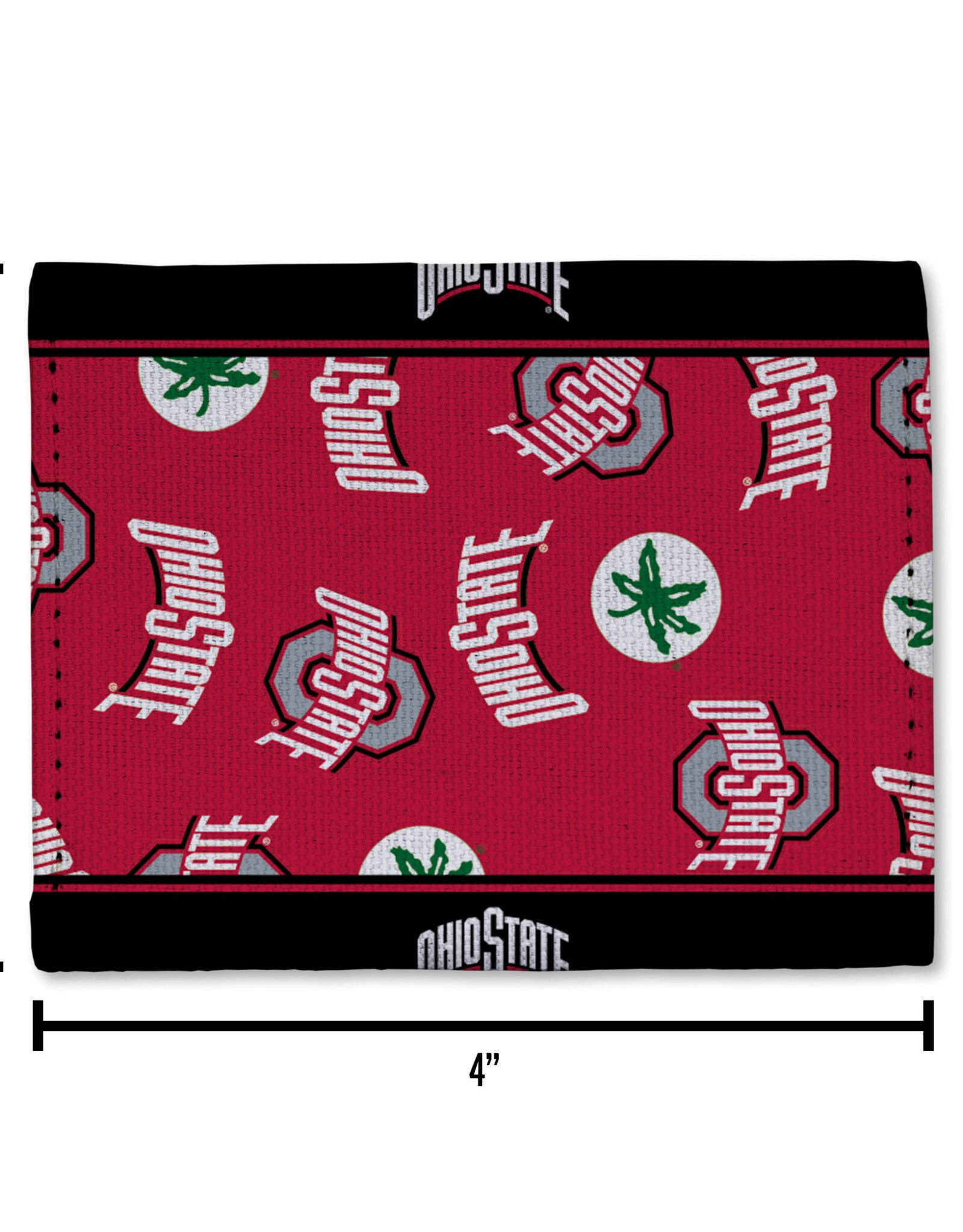 RICO INDUSTRIES Ohio State Buckeyes Canvas Trifold Wallet