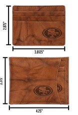 RICO INDUSTRIES San Francisco 49ers 2-in-1 Vintage Slider Billfold Wallet Set