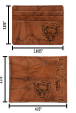 RICO INDUSTRIES Chicago Bears 2-in-1 Vintage Slider Billfold Wallet Set