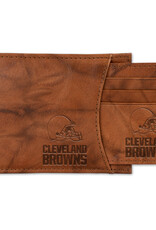 RICO INDUSTRIES Cleveland Browns 2-in-1 Vintage Slider Billfold Wallet Set