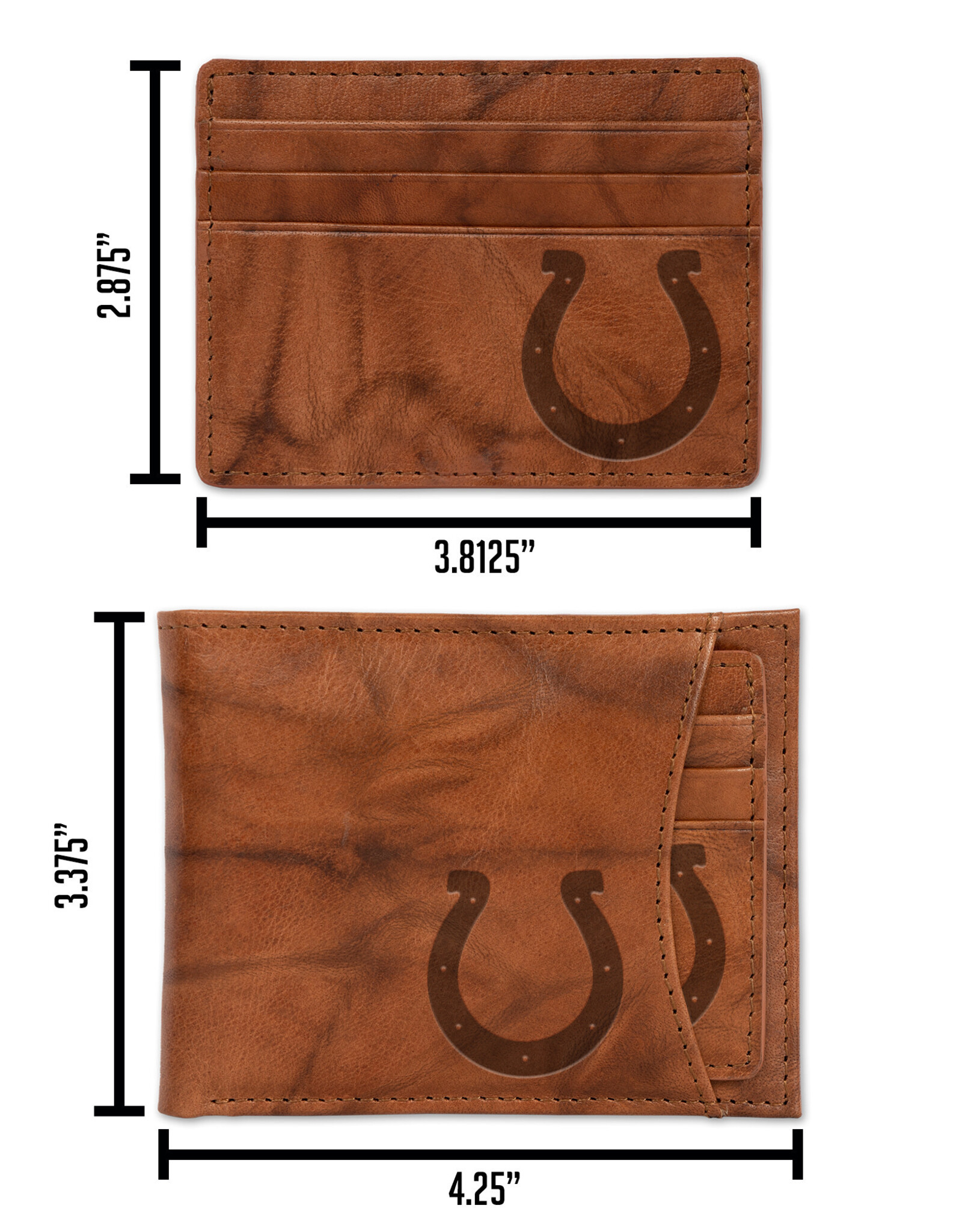 RICO INDUSTRIES Indianapolis Colts 2-in-1 Vintage Slider Billfold Wallet Set