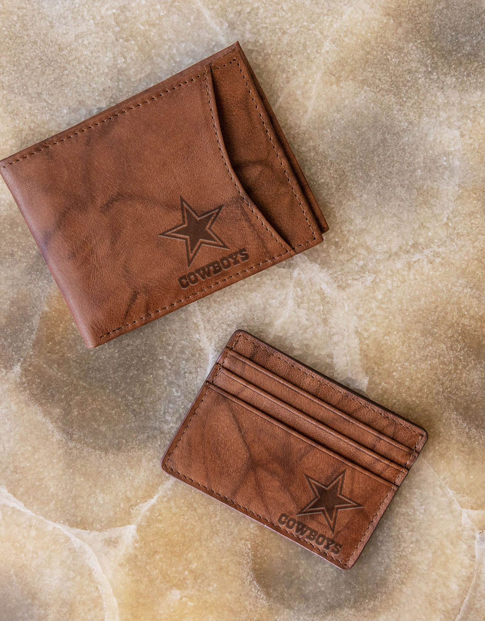 RICO INDUSTRIES Dallas Cowboys 2-in-1 Vintage Slider Billfold Wallet Set