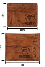 RICO INDUSTRIES Green Bay Packers 2-in-1 Vintage Slider Billfold Wallet Set