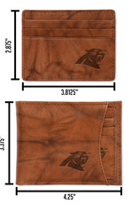 RICO INDUSTRIES Carolina Panthers 2-in-1 Vintage Slider Billfold Wallet Set