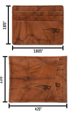RICO INDUSTRIES New England Patriots 2-in-1 Vintage Slider Billfold Wallet Set