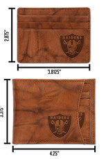 RICO INDUSTRIES Las Vegas Raiders 2-in-1 Vintage Slider Billfold Wallet Set