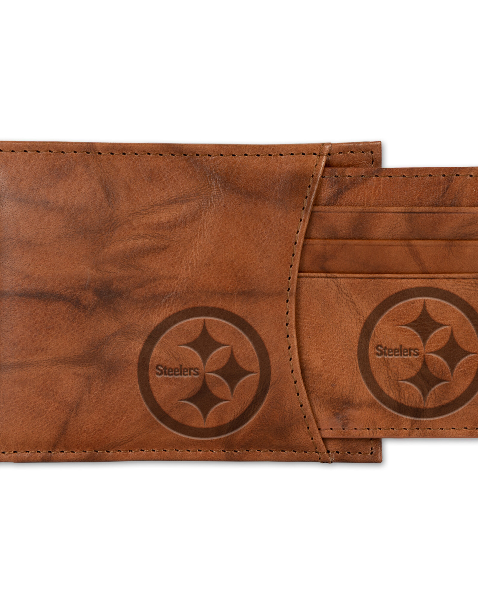 RICO INDUSTRIES Pittsburgh Steelers 2-in-1 Vintage Slider Billfold Wallet Set