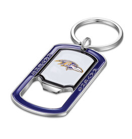 SIMRAN Baltimore Ravens Bottle Opener Key Ring