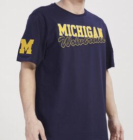 Pro Standard Michigan Wolverines Men's Classic Short Sleeve Tee - Navy