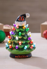 EVERGREEN Cincinnati Bengals 8" LED Lighted Ceramic Tree