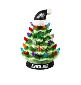 EVERGREEN Philadelphia Eagles 8" LED Lighted Ceramic Tree