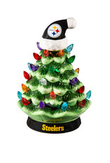 EVERGREEN Pittsburgh Steelers 8" LED Lighted Ceramic Tree