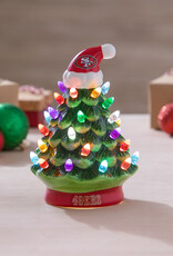 EVERGREEN San Francisco 49ers 8" LED Lighted Ceramic Tree