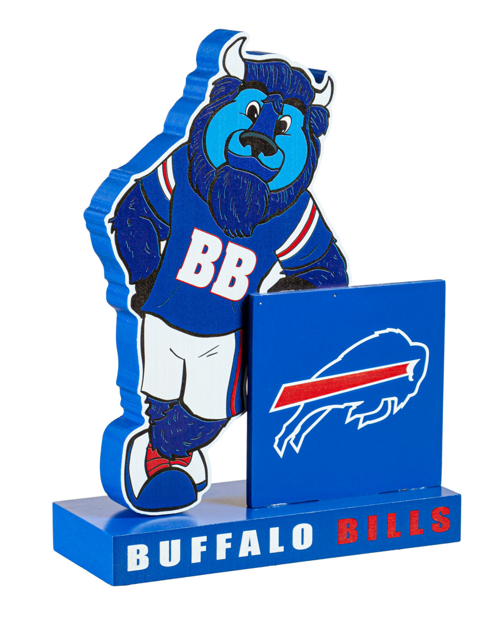 EVERGREEN Buffalo Bills Wood Mascot Standee With Team Logo