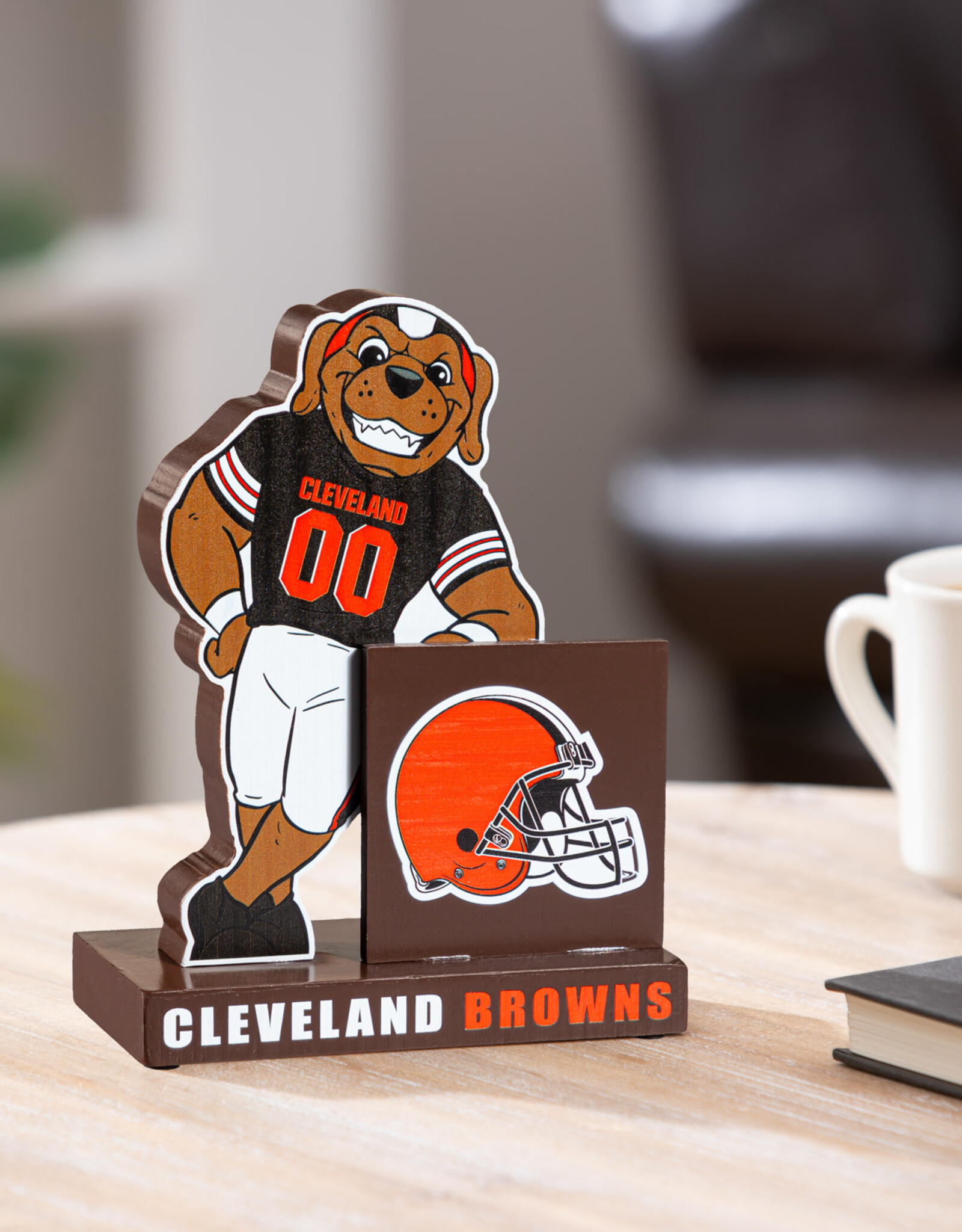 EVERGREEN Cleveland Browns Wood Mascot Standee With Team Logo