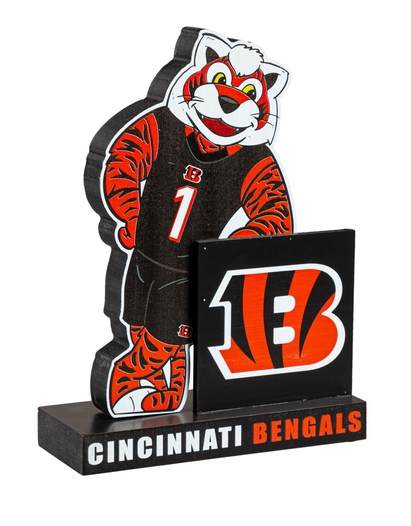 EVERGREEN Cincinnati Bengals Wood Mascot Standee With Team Logo