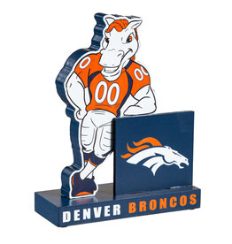 EVERGREEN Denver Broncos Wood Mascot Standee With Team Logo