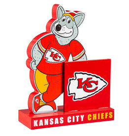 EVERGREEN Kansas City Chiefs Wood Mascot Standee With Team Logo