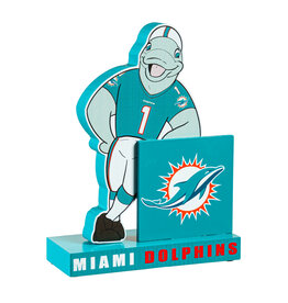 EVERGREEN Miami Dolphins Wood Mascot Standee With Team Logo