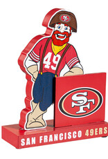 EVERGREEN San Francisco 49ers Wood Mascot Standee With Team Logo