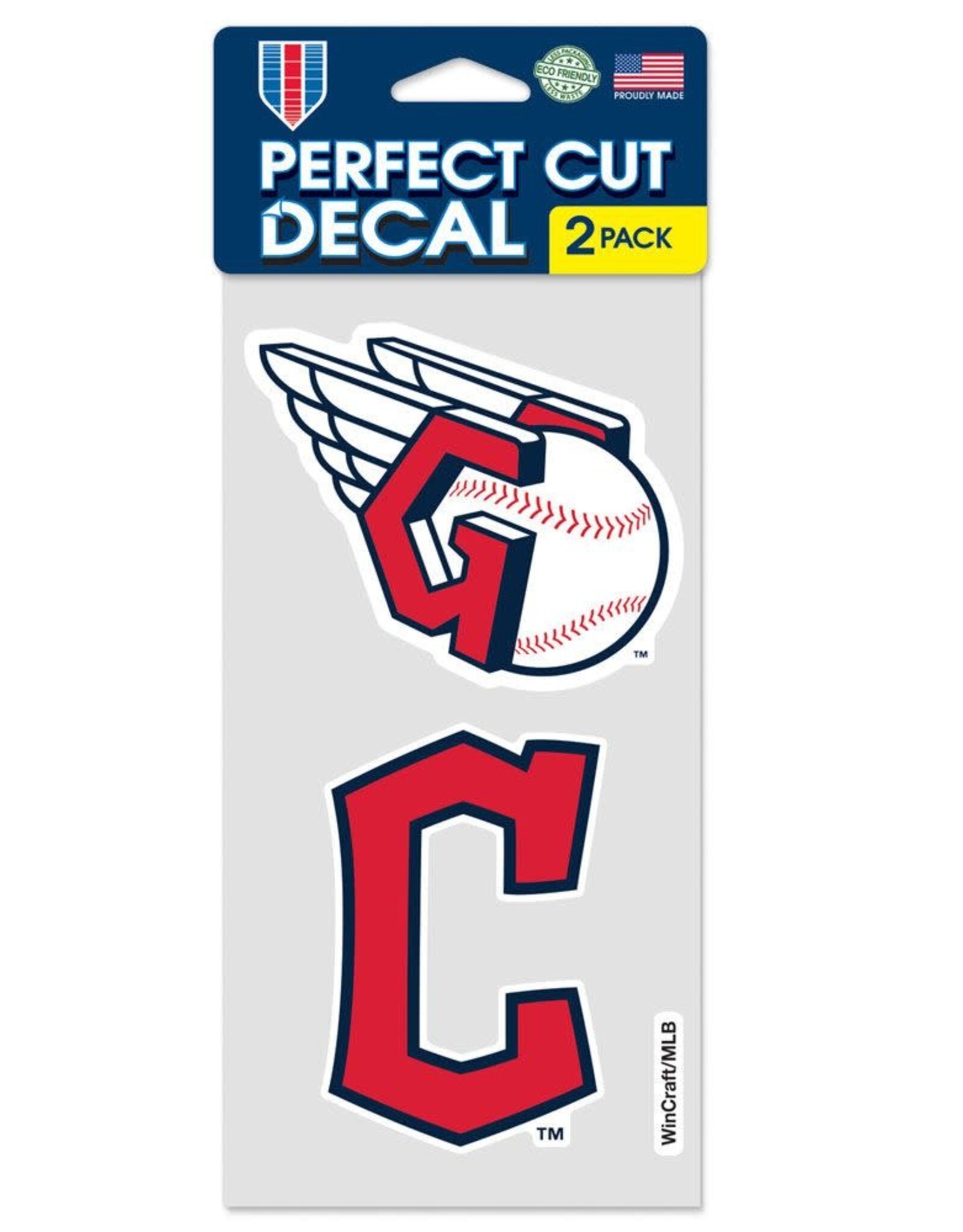 WINCRAFT Cleveland Guardians 2-Pack 4x4 Perfect Cut Decals