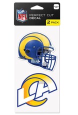 WINCRAFT Los Angeles Rams 2-Pack 4x4 Perfect Cut Decals