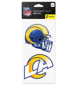 WINCRAFT Los Angeles Rams 2-Pack 4x4 Perfect Cut Decals